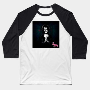 DBF Skull Nun Tee Baseball T-Shirt